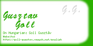 gusztav goll business card