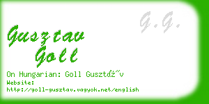 gusztav goll business card